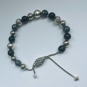David Yurman Spiritual Beads Bracelet 925 Onyx